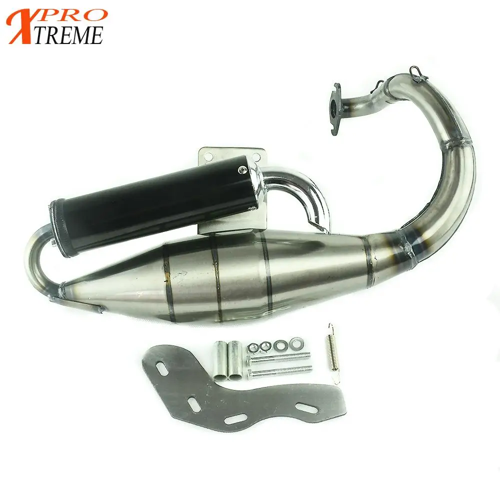 Полная выхлопная система глушитель труба Скутер мопед гонки для Honda DIO DIO50 AF18 AF24 AF27