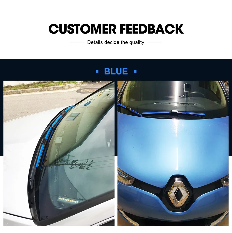 

HESITE Colorful Hybrid Wiper Blades For Toyota Camry Saloon V2 V3 V4 Q 3.5 2000 2002 2003 2004 2005 2008 2010 2011 Year Models