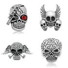 Новая женская обувь в стиле панк, с рисунком черепа; Модный стиль 18 мм кнопки fit DIY 18 мм оснастки кнопки для браслета, ювелирное изделие, подарок