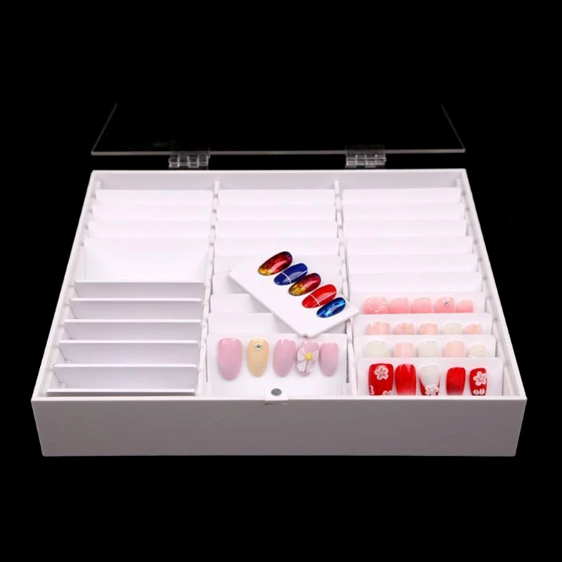 

33 Grids Fake Nail Tips Color Display Holder Storage Box for Nails Art Decoration Container