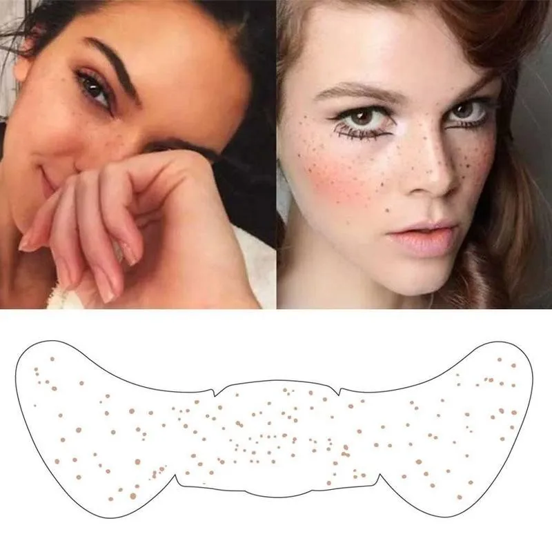 

Fake Freckles Tattoo Stickers New Fashion Flash Waterproof Stars Choker Pattern Freckle Patches Gorgeous One-time Tattoo Sticker