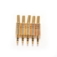 5pcs stereo 3 5mm 18in headphone earphone diy male audio jack plug solder connectors for computers laptops tablets mp3