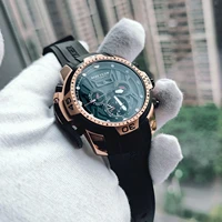 reef tigerrt sport watch men big rose gold transformer edition waterproof military watches mechanical wrist watch rga3532