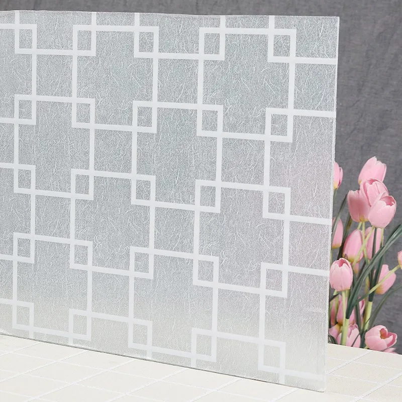 

30/45/60/90cm PVC Frosted Window Film Self Adhesive Vinyl for Glass Stained Glass film Insulation Window Sticker for Home