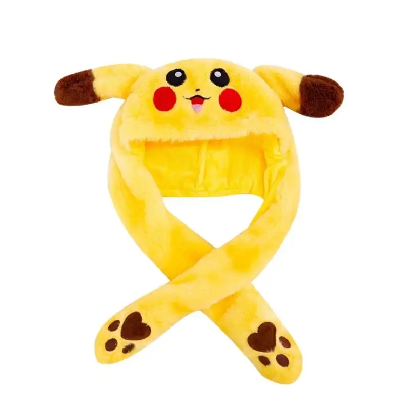 Not shining Yellow Funny Hat Baby Kids Lighting Hat Cute Rabbit Ears Plush Ears Can Move Cap Children Shine Winter Warm Party Hat - Цвет: Not shining Yellow