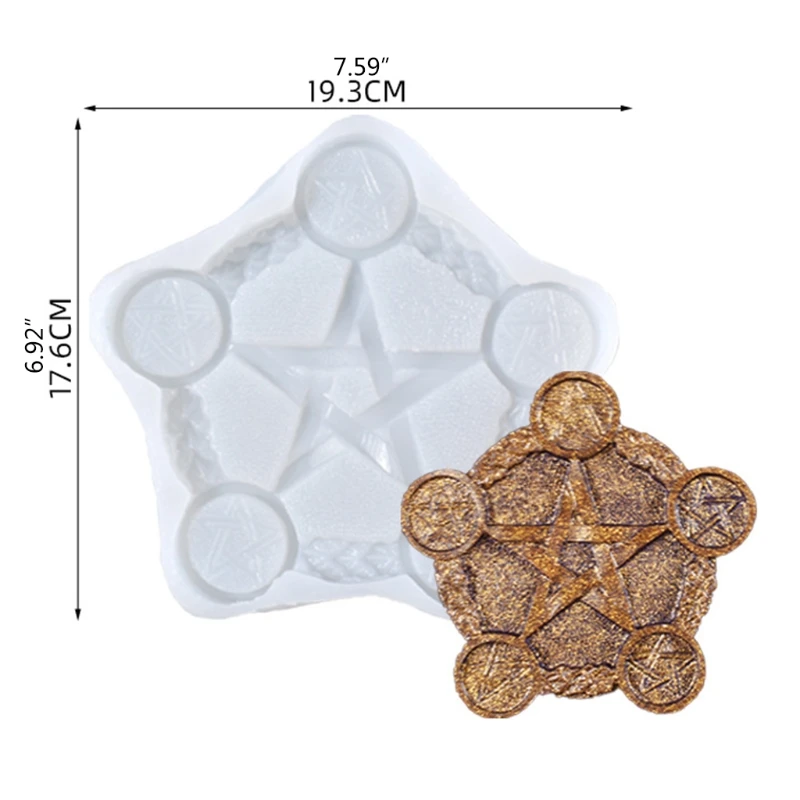 

Altar Candlestick Epoxy Resin Mold Candle Holder Silicone Mould DIY Crafts Plaster Casting Tools