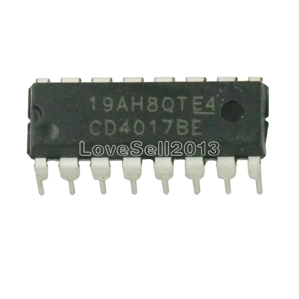 10 шт. CD4017 CD4017B CD4017BE 4017 десятилетний счетчик разделитель IC