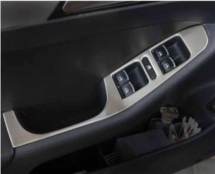 2012-2015 для Volkswagen Jetta MK6 отделка подлокотника из нержавеющей стали декоративная