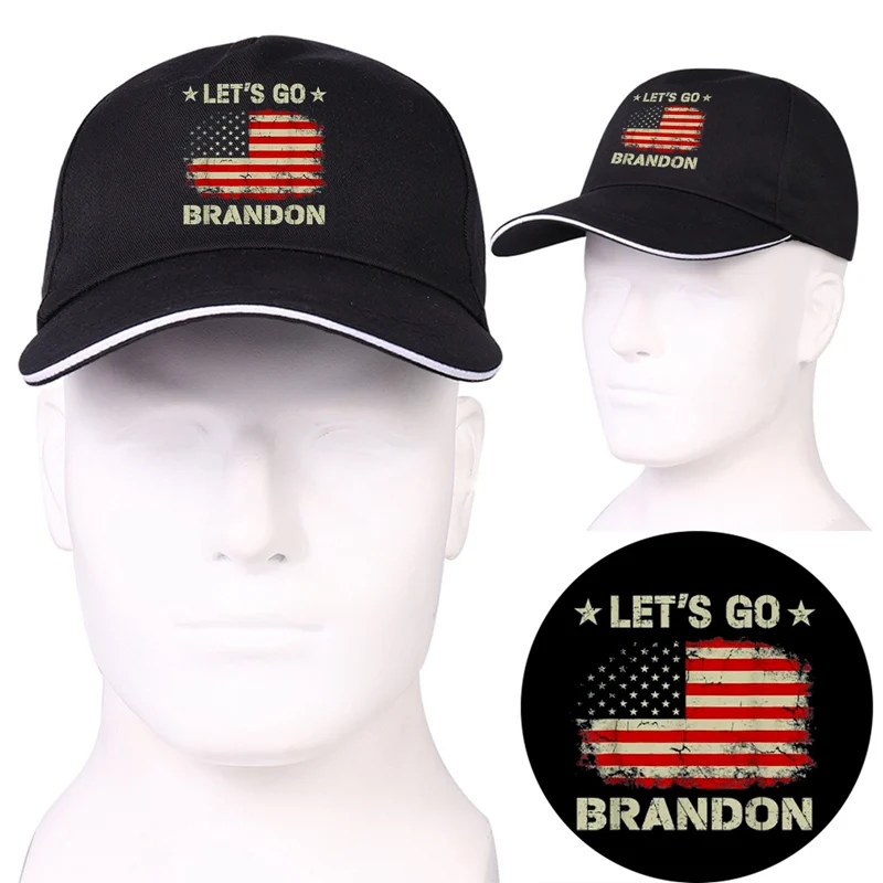 

Let Is Go Brandon Flag Sunglasses Baseball Cap Hat Solid Color Sport Sun Casquette Women Snapback Hip Hop Casual Czapka Boys