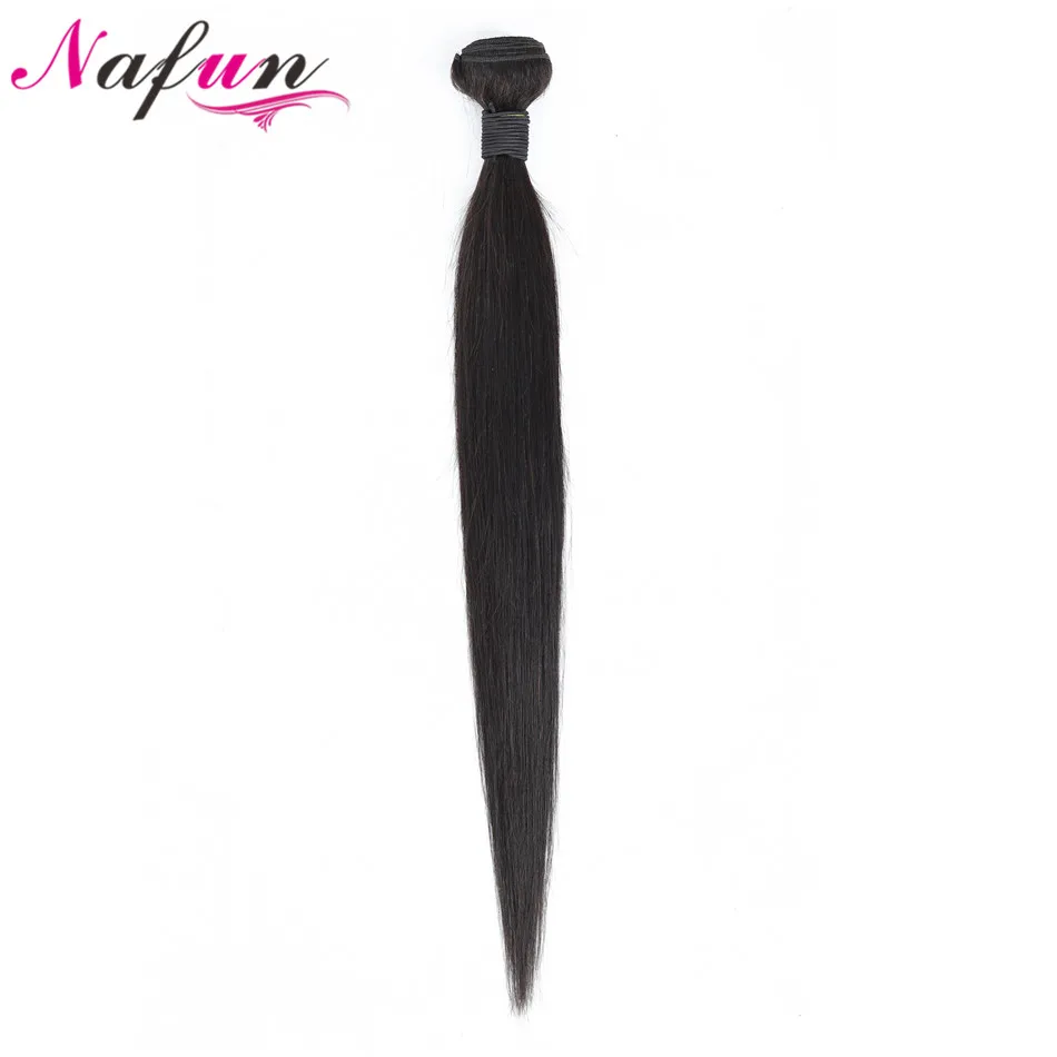 NAFUN прямые пучки бразильских локонов волос для черных женщин 8 30 дюймов не Реми