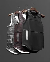 newsports mens vest color muscle fitness summer models european and american sports mens quick drying fitness leisure vest