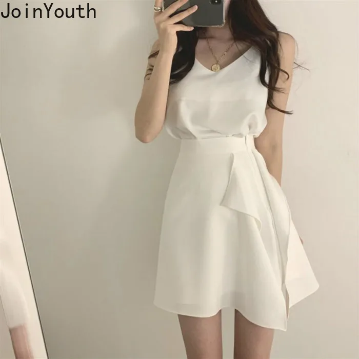 Женский костюм-двойка Joinyouth летний комплект из 2 предметов жилет на бретельках с