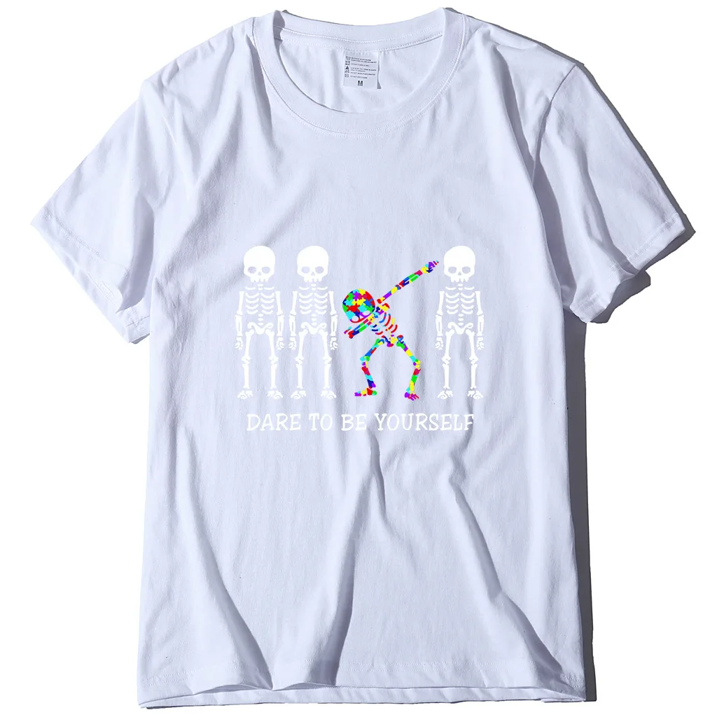 Sleketon Dabbing authism Awareness Dare To Be Yourself футболка 2020 Новое поступление Мужская модная