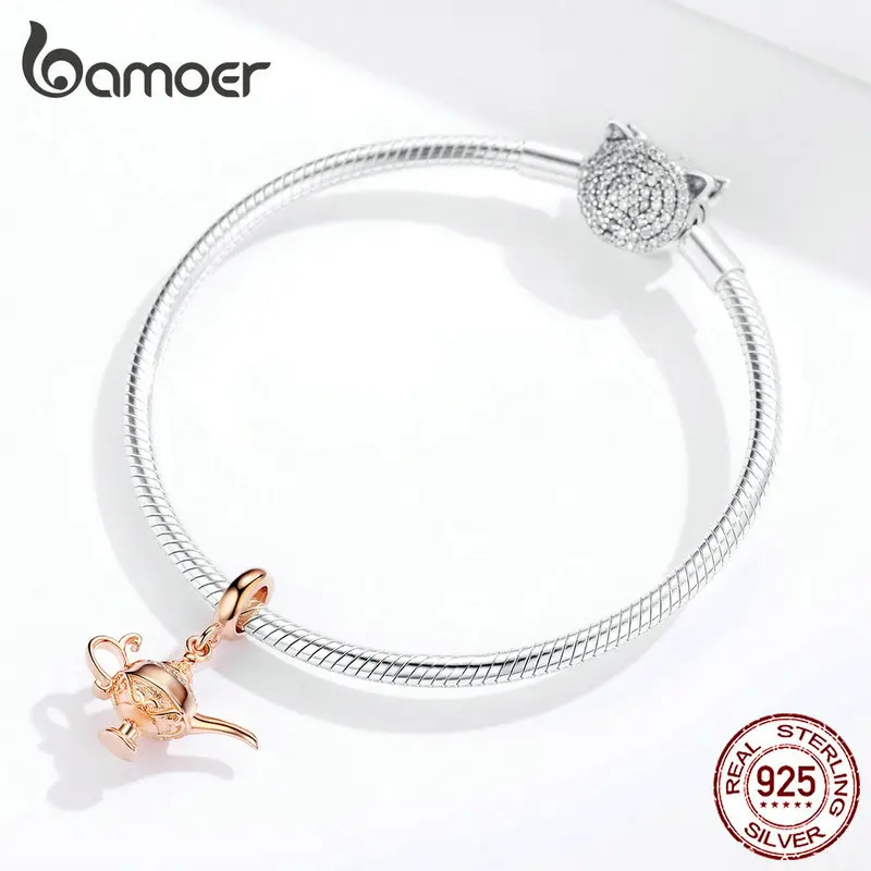 Подвески bameor SCC703 в виде лампы Аладдина 925 подвеска для оригинальных серебряных