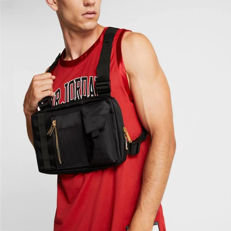 Женская тактическая нагрудная сумка уличная функциональная сумочка в стиле хип