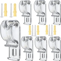 8pcs roller shade clear saftey chain retainer and cord guide fixation hook p clip for roller blinds cord loop and bead chain ten