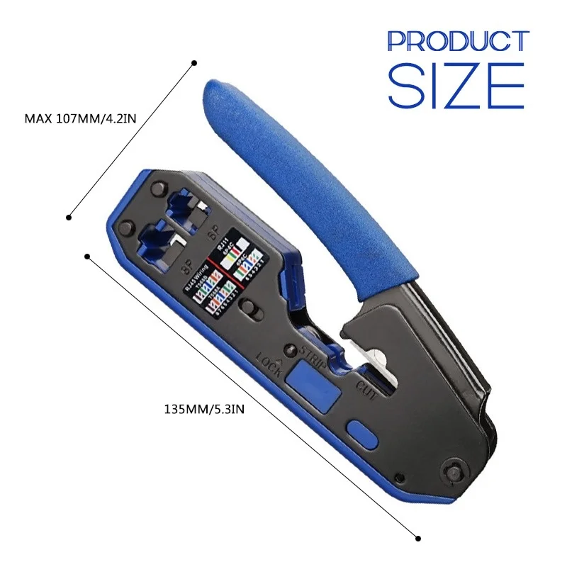 

Multi Function Ez Rj45 Network Crimper Cable Crimping Tools For Rj45 Cat7 Cat6 Cat5 Rj11 Rj12 Modular Plugs Metal Clips Pliers