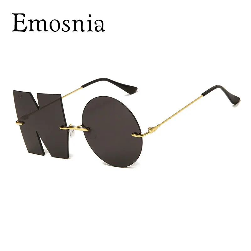 Женские солнцезащитные очки без оправы 2020 роскошные брендовые зеркальных линз в