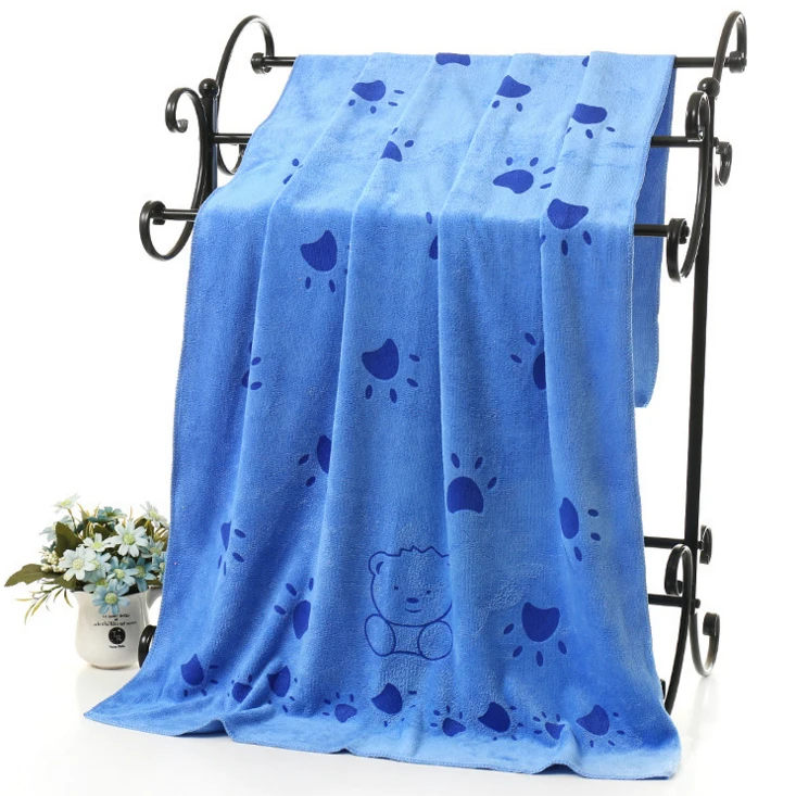 

1Pc Big Size 70x140cm Cat Dog Towel Microfiber Super Absorbent Pet Bath Towel