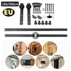 183200 см Новая скользящая дверь, подвесная рейка, деревянная дверь, набор оборудования, стальная скользящая рейка, античная дорожка, комплект оборудования для дома HWC