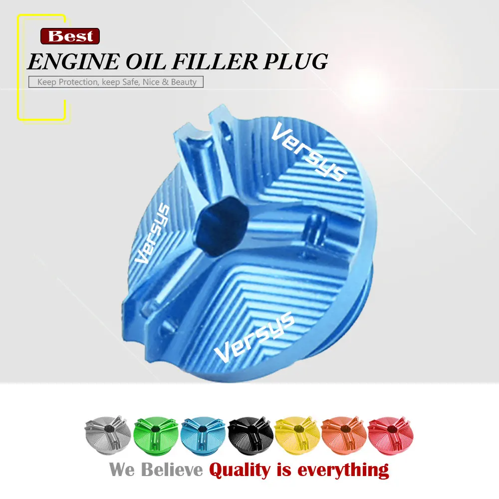 

Motorcycle Accessories Engine Oil filler Drain Plug Sump Nut Cap Cover for KAWASAKI VERSYS X-300 H2 SX 2017-2019