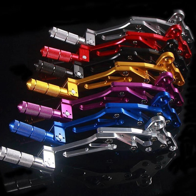 

2pcs/set Aluminum Alloy Motorcycle Foot Pegs Brake Shift Pedals Foot Boards for M3 M5 M6 Motorbike Modified Accessories Parts