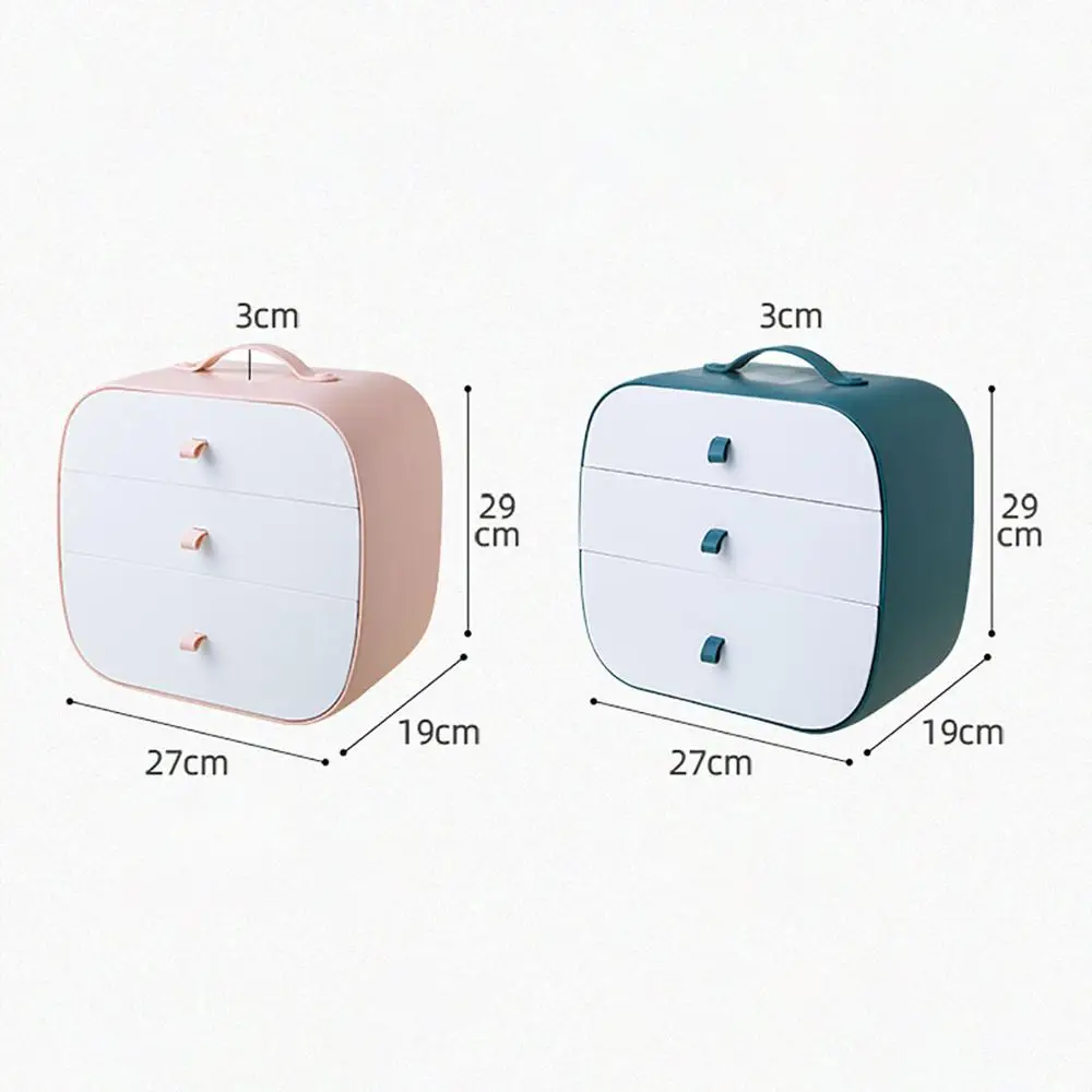 

3 Layers Plastic Drawer Type Clothes Storage Box Portable Underwear Bra Socks Organizer Household Small Wardrobe