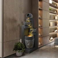 creative home tv cabinet decoration garden fountain ornament circulating water and feng shui environment humidification