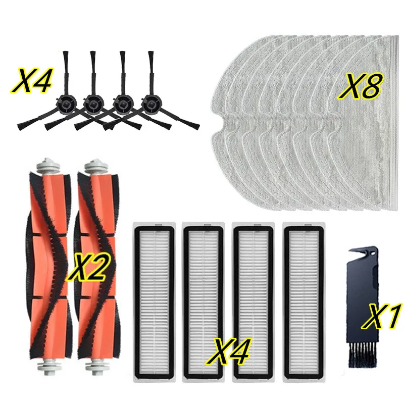 

Fit for Dreame Bot L10 Pro (Model : RLS5) Robotic Vacuum Cleaner Parts Kits Main Side Brush Filters Mop Rag Accessories