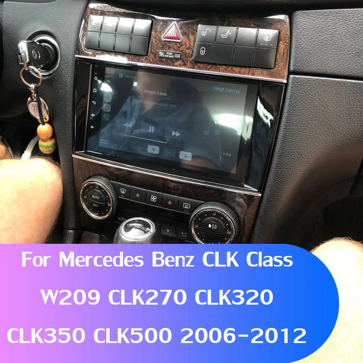 Android 10 1280*720P для Mercedes Benz CLK Class W209 CLK270 CLK320 CLK500 CLS W219 GPS Радио 254 мм головное устройство