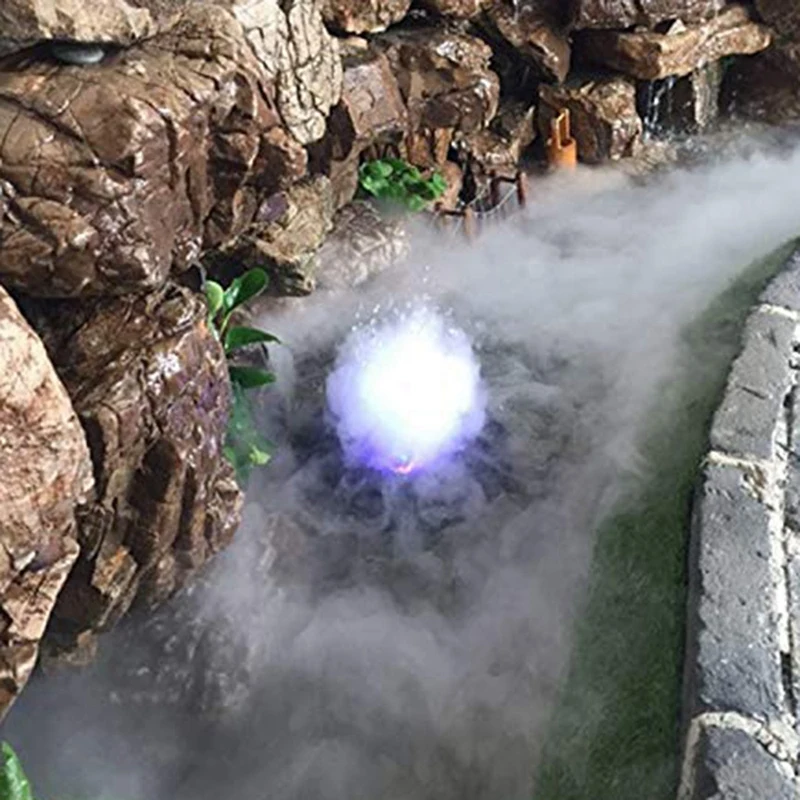 

YANKE LED lamp mist fountain, spray humidifier atomizer, flowing rockery waterscape, fish pond, fish bowl and bonsai.