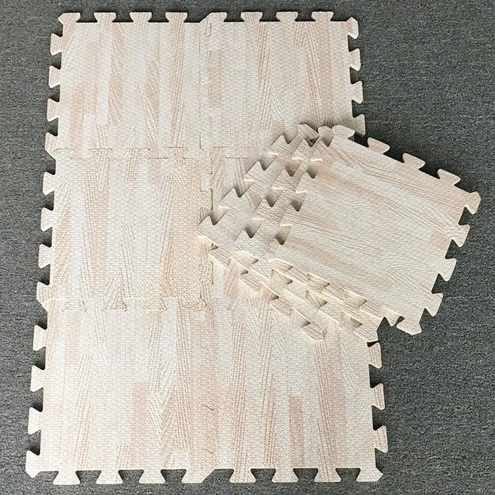 Imitation Wood Floor 30X30cm White Furniture Kids Play Mat Indoor Playing Game EVA Home Children Room Bedroom | Дом и сад