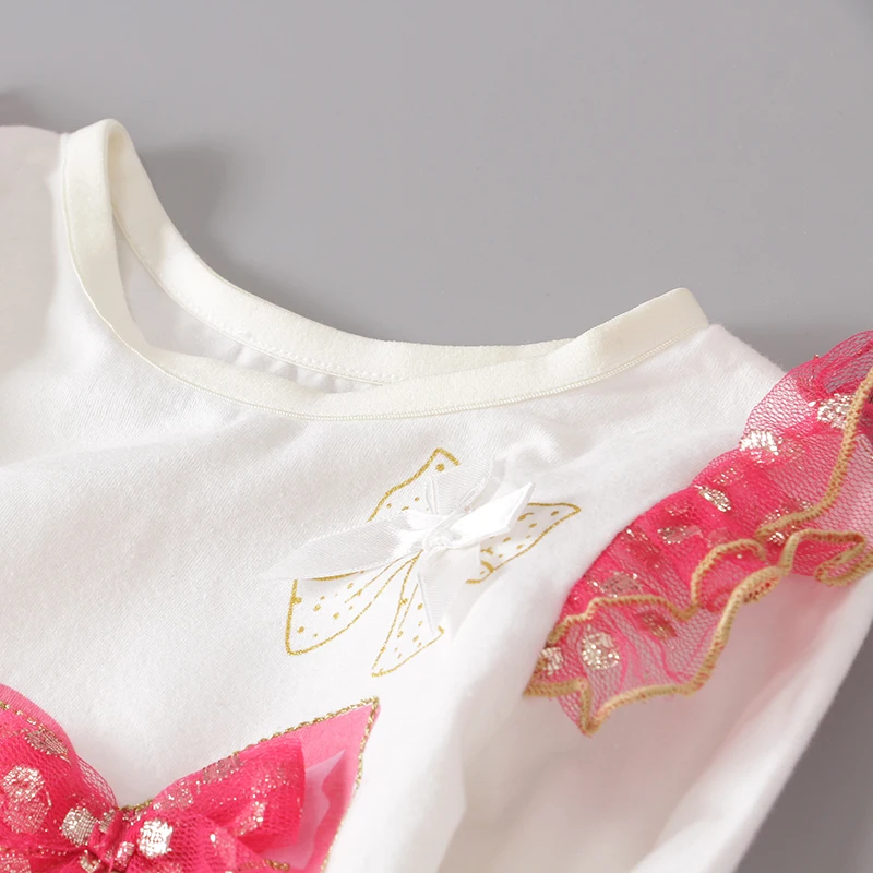 Детская одежда из 3 предметов комплекты одежды для девочек малышей хлопковая