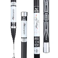 carbon fishing rod hand pole ultra light and super hard 91112131415m long section telescopic wedkarstwo olta black pit