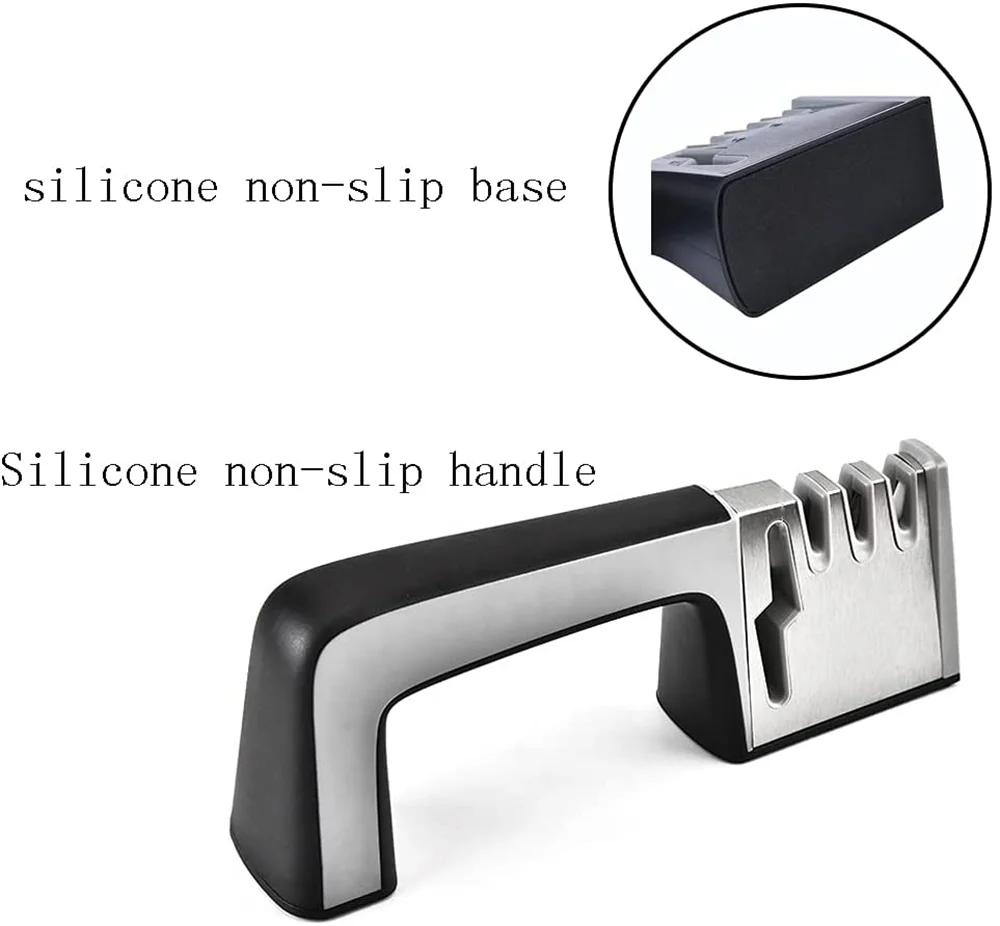 

4-in-1 Knife Sharpener Chefs Choice Knife Sharpener to Help Repair Restore and Polish Blades and Sscissor Sharpener