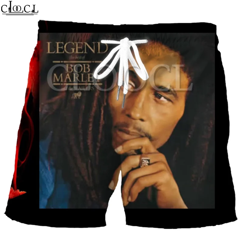 Мужские летние спортивные шорты CLOOCL Singer Reggae Creator Bob Marley с 3D принтом модные в стиле