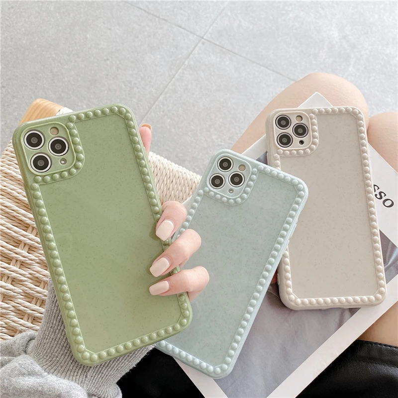 Милый однотонный чехол для телефона iphone 11 Pro Xs Max SE 2 2020 7 8 plus X XR Роскошные блестящие