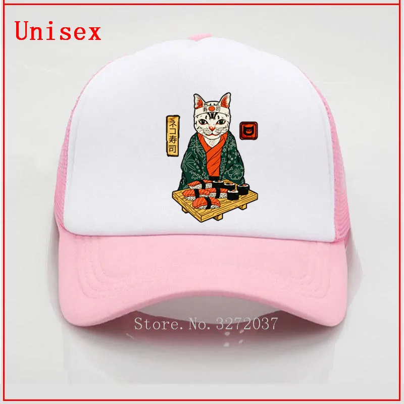 

Hot Sale Neko Sushi Bar CAT Japanese beach hats women men baseball cap women criss Hat baseball cap snapback hat bucket hat