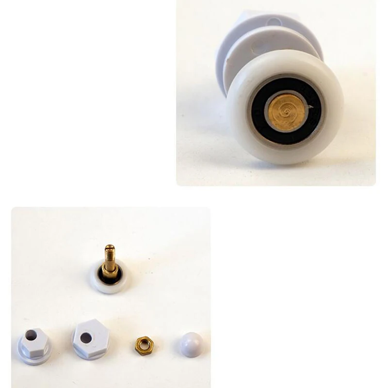 8 шт 27 мм диаметр двухколесная Замена душевой двери роликовое колесо|Душевые