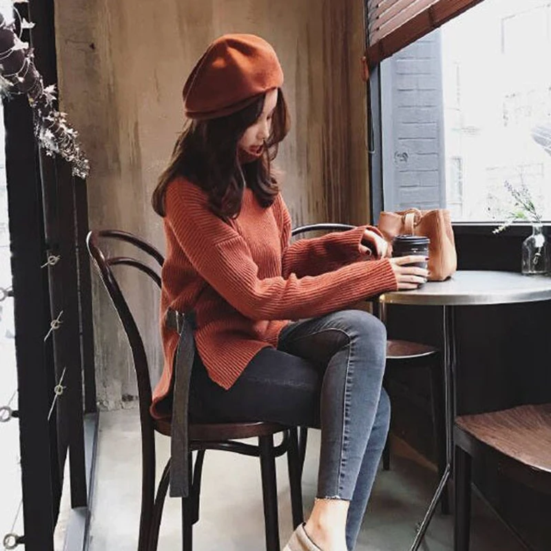 Индивидуальная Складная шапка из шерсти береты с двойным черным металлическим