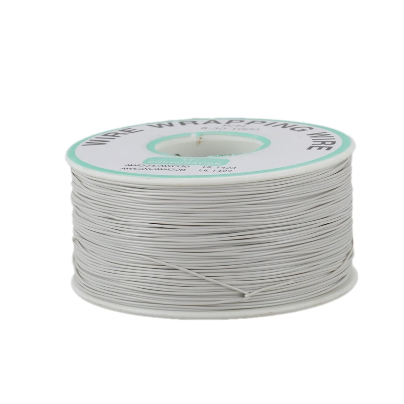 AWG30 Insulated Wire Wrapping Wires Reel 250M White P/N B-30-1000 | Electrical