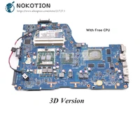 nokotion for toshiba satellite a660 a665 laptop motherboard with 3d version k000104430 nwqaa la 6062p hm55 ddr3 free cpu