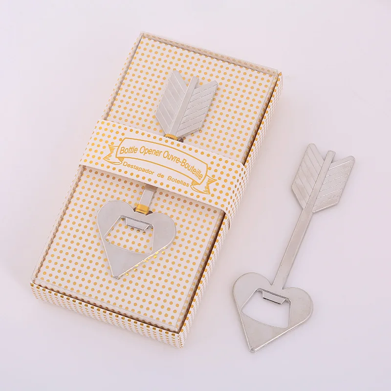 (25 Pieces/lot) Wedding and Bridal party gifts of Cupid's Arrow Bottle Opener in Silver Gold For shower games favors | Дом и сад