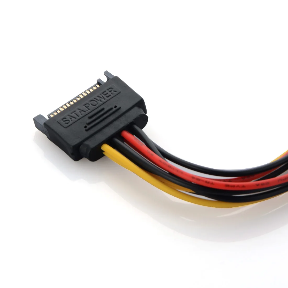 15 контактный кабель питания шнур адаптер SATA штекер на 2 гнезда разъем HDD