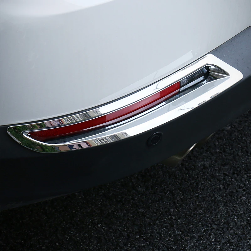 ABS Chrome For Tiguan 2010 2011 2012 2013 2014 2015 Accessories Auto Rear Fog Lampshade Foglight Cover Trim Car Styling 2Pcs | Автомобили
