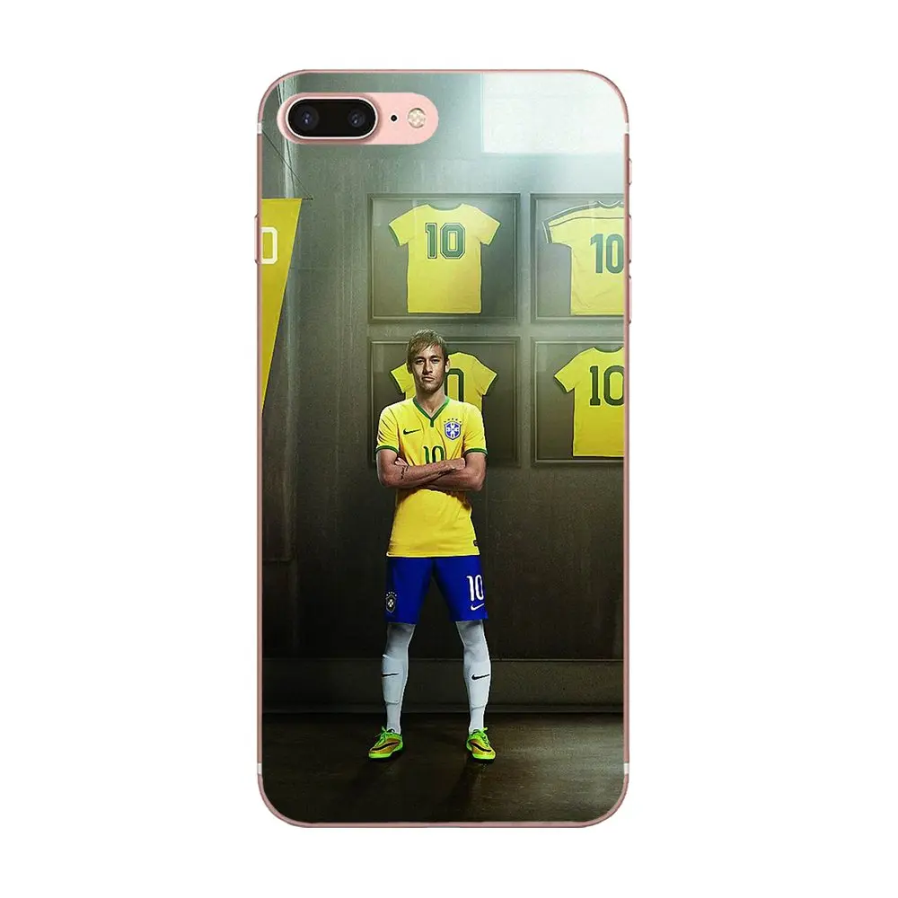 Спортивные звезды для Apple iPhone 4 5 5C 6 6S 7 8 Plus X XS Max XR мягкие защитные очки футбола |