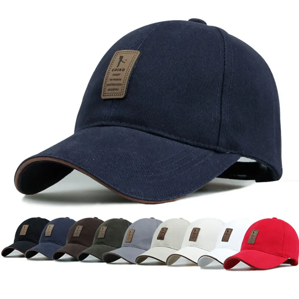 

Hot Sale! Golf Logo Cotton Baseball Cap Sports Golf Snapback Outdoor Simple Solid Hats For Men