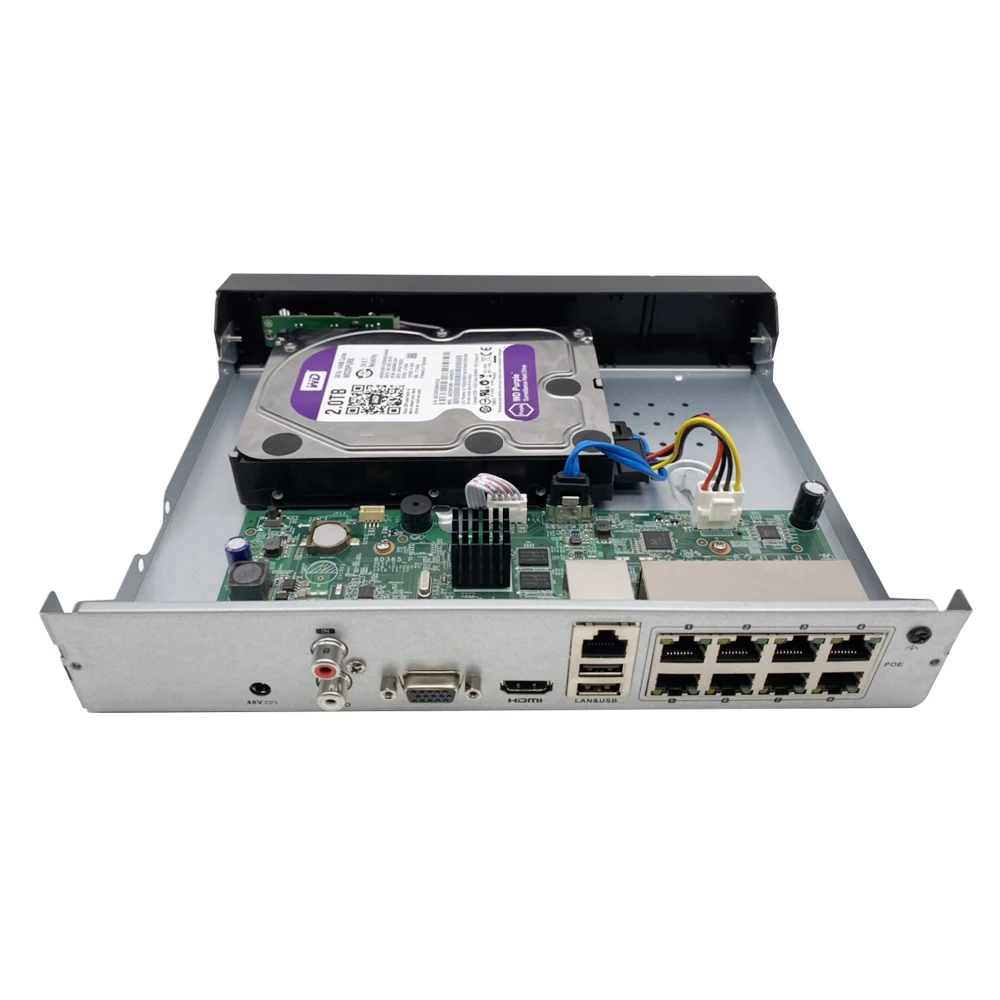 Kaufen UniLook 4K 8MP NVR H.265 + 8CH POE Netzwerk Video Recorder ONVIF Bis Zu 6TB Hikvision OEM NVR Suppot IVMS4200 Hik-Verbinden APP