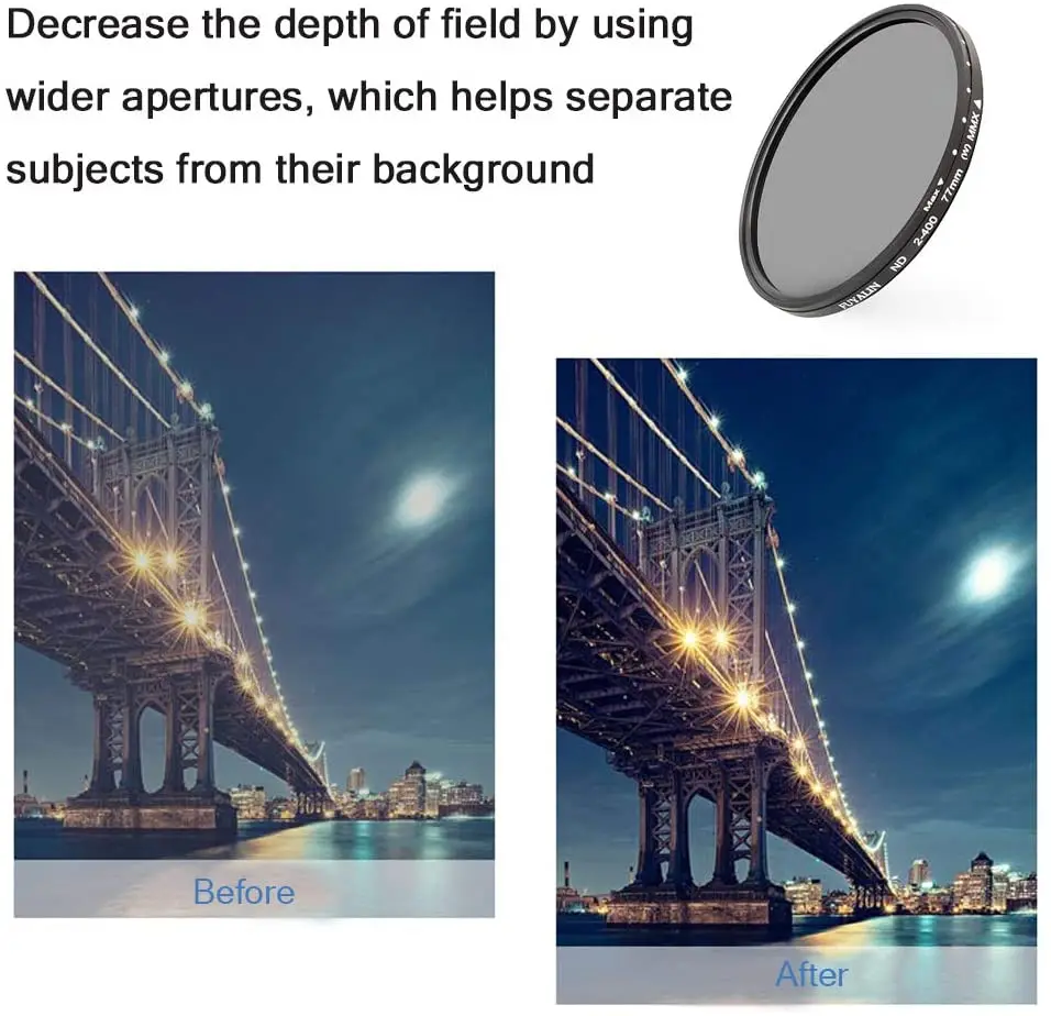 43 мм Φ Фейдер нейтральной плотности Регулируемый ND фильтр для Panasonic ND2 400 LX100 II LX100M2