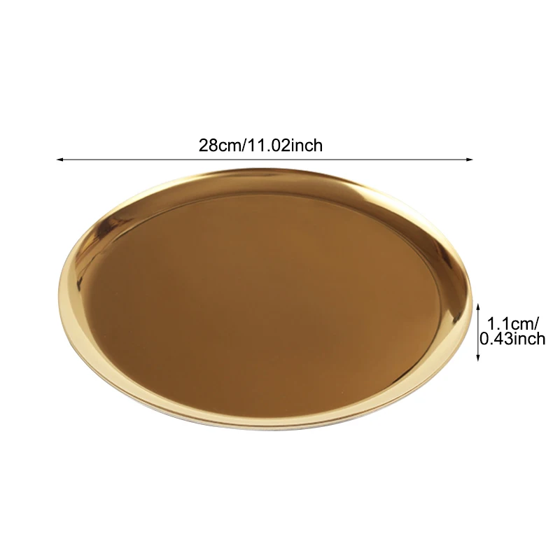 Круглый овальный поднос из нержавеющей стали фруктовая башня десерт закуска